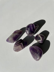 (1) Chevron Amethyst Tumble