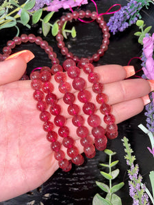 (1) Strawberry Quartz Bracelet