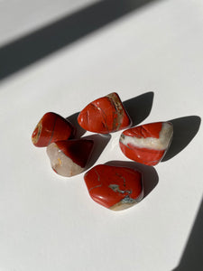 (1) Red Brecciated Jasper Tumble